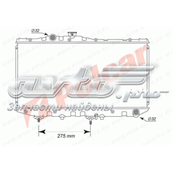 813008-3 Polcar radiador refrigeración del motor