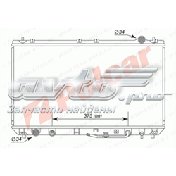 813508-4 Polcar radiador refrigeración del motor