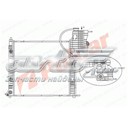 5012085X Polcar radiador refrigeración del motor