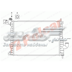 551608-7 Polcar radiador refrigeración del motor