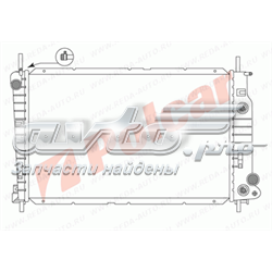 Radiador refrigeración del motor 3217084 Polcar