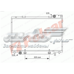 Radiador refrigeración del motor 8150082 Polcar