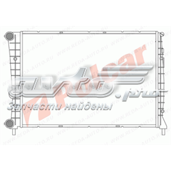 1404081X Polcar radiador refrigeración del motor