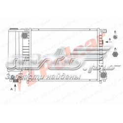 Radiador refrigeración del motor 2007081 Polcar