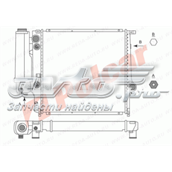 Radiador refrigeración del motor 2007085 Polcar