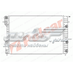 5528081 Polcar radiador refrigeración del motor