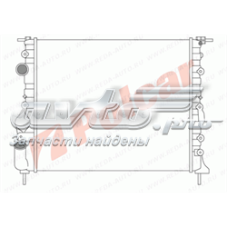 6060084X Polcar radiador refrigeración del motor