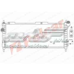 555508-4 Polcar radiador refrigeración del motor