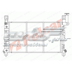 Radiador refrigeración del motor 2400083 Polcar