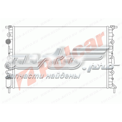 600708-4 Polcar radiador refrigeración del motor