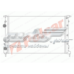 600708A4 Polcar radiador refrigeración del motor