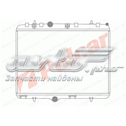 5748081X Polcar radiador refrigeración del motor