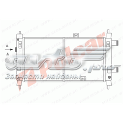 550508-0 Polcar radiador refrigeración del motor