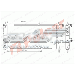 5505084 Polcar radiador refrigeración del motor