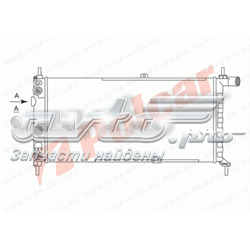 Radiador refrigeración del motor 5505088 Polcar