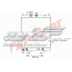 2705083 Polcar radiador refrigeración del motor