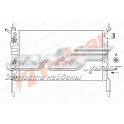 Radiador refrigeración del motor 550708 Polcar