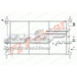 Radiador refrigeración del motor 5507080 Polcar