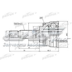 PCV1721 Patron junta homocinética exterior delantera