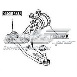 0501M3B Akitaka silentblock de suspensión delantero inferior