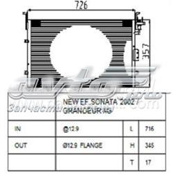 PXNCA069 Parts-Mall condensador aire acondicionado