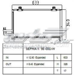 PXNCB025 Parts-Mall condensador aire acondicionado