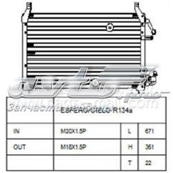 PXNCC008 Parts-Mall condensador aire acondicionado