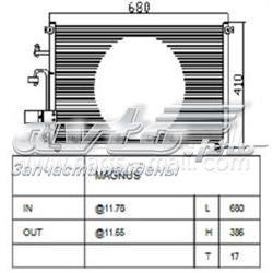 PXNCC017 Parts-Mall condensador aire acondicionado