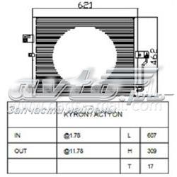 PXNCD014 Parts-Mall condensador aire acondicionado