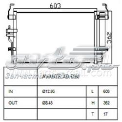 PXNCA073 Parts-Mall condensador aire acondicionado