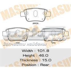 MS1528 Masuma pastillas de freno traseras