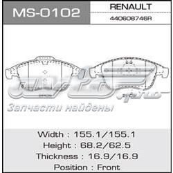MS0102 Masuma pastillas de freno delanteras