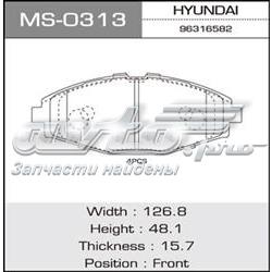 Pastillas de freno delanteras Chevrolet Spark (Matiz) M200, M250