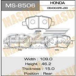 MS8506 Masuma pastillas de freno traseras