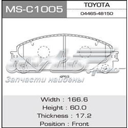 MSC1005 Masuma pastillas de freno delanteras