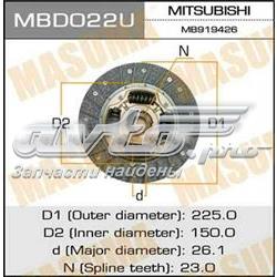MBD022U Masuma disco de embrague