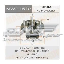 Cubo de rueda trasero MW11512 Masuma