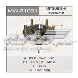 MW31001 Masuma cubo de rueda delantero