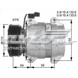 Compresor de aire acondicionado 32483G NRF