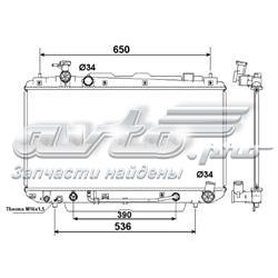 Radiador refrigeración del motor 58415 NRF