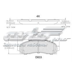 CMX833 Friction Master pastillas de freno delanteras