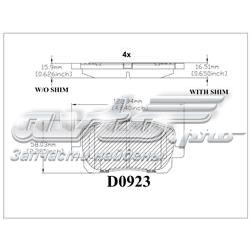 CMX923 Friction Master pastillas de freno delanteras