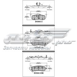 ELT1041 Friction Master pastillas de freno traseras