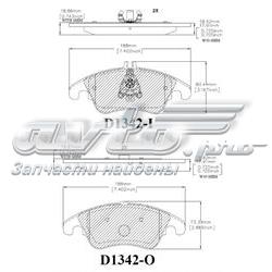 Pastillas de freno delanteras CMX1342 Friction Master