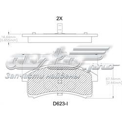 ELT623 Friction Master pastillas de freno delanteras