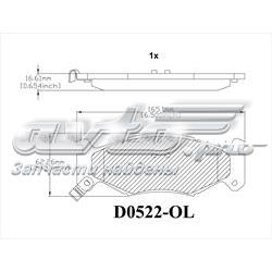 MKD522 Friction Master pastillas de freno delanteras