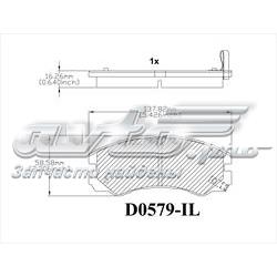 MKD579 Friction Master pastillas de freno delanteras