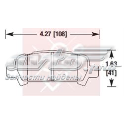 MKD770 Friction Master pastillas de freno traseras