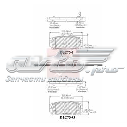 CMX1275 Friction Master pastillas de freno traseras