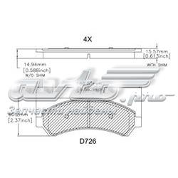 MKD726 Friction Master pastillas de freno delanteras